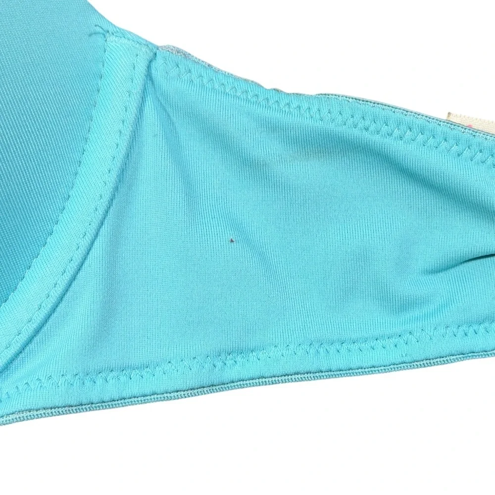 PINK‎ Victoria's Secret Wear Everywhere Bra 32A Blue Underwire Rhinestone